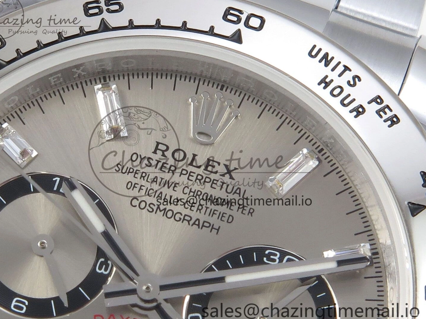 Best Marker (Gain Edition on SH4131 QF SS V6 Daytona Dia Bracelet Gray 126509 Crystal Weight) 1:1 0114